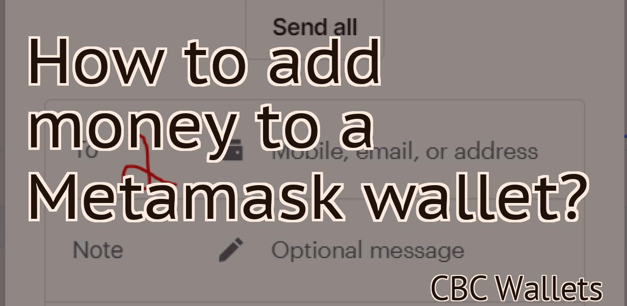 How to add money to a Metamask wallet?