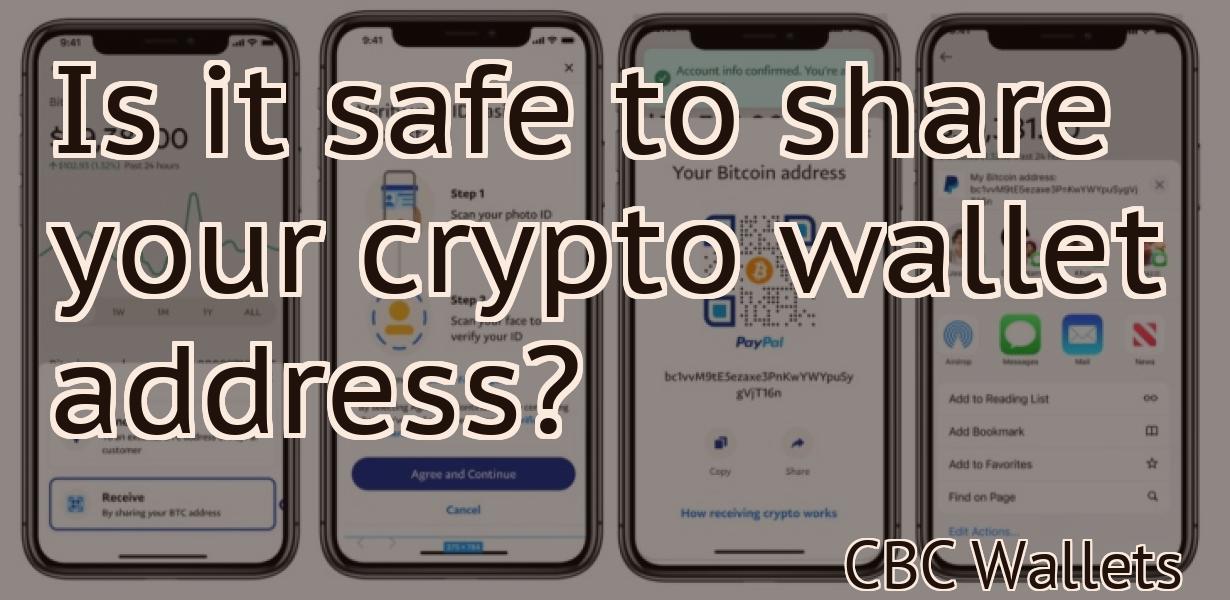 Is it safe to share your crypto wallet address?