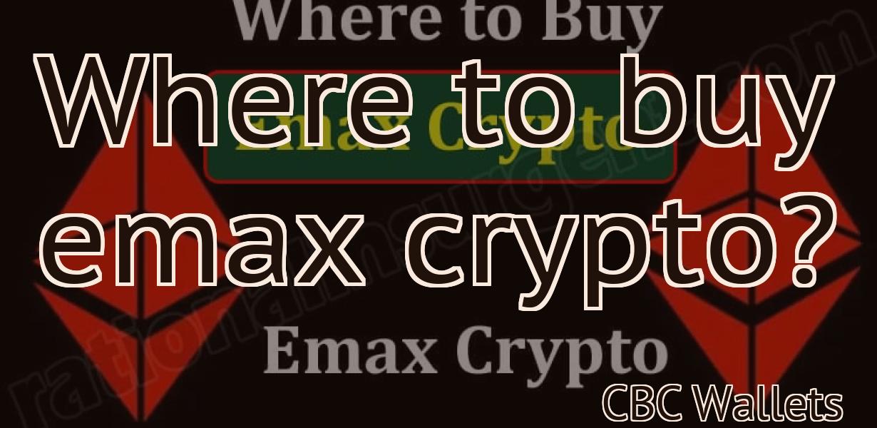 Where to buy emax crypto?