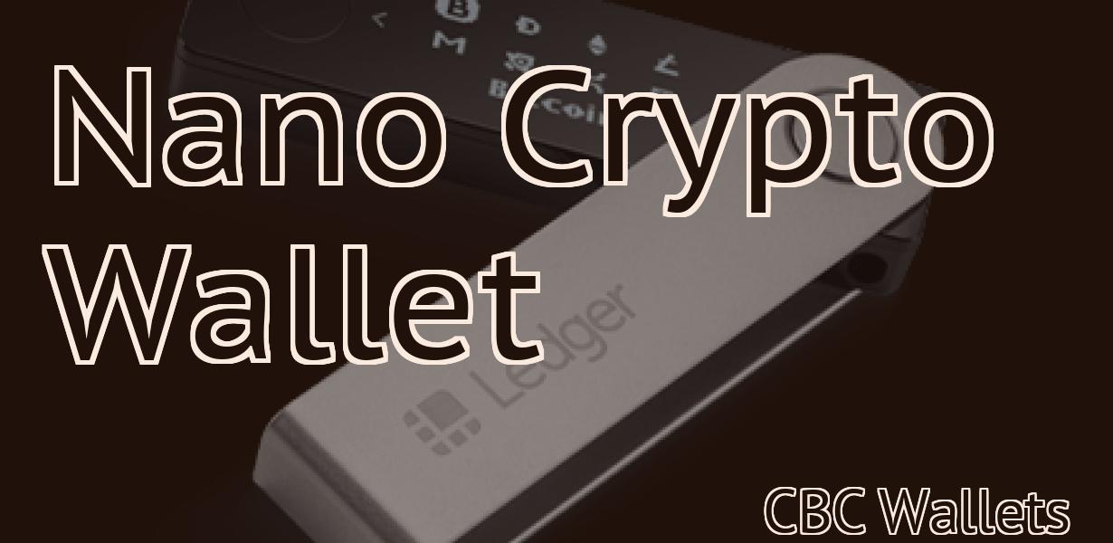 Nano Crypto Wallet
