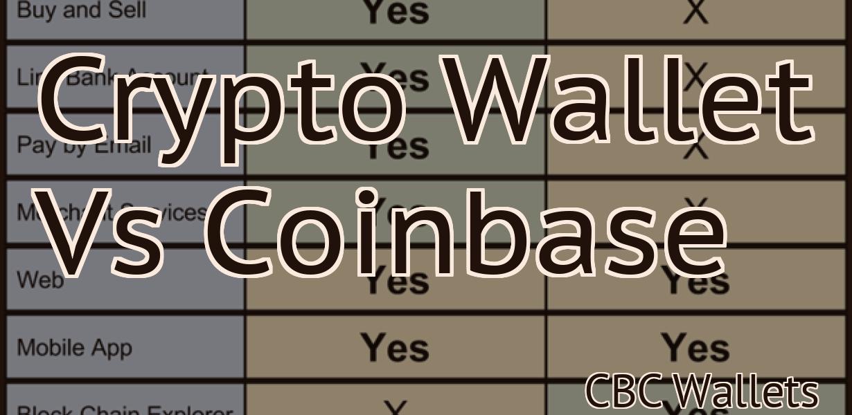Crypto Wallet Vs Coinbase