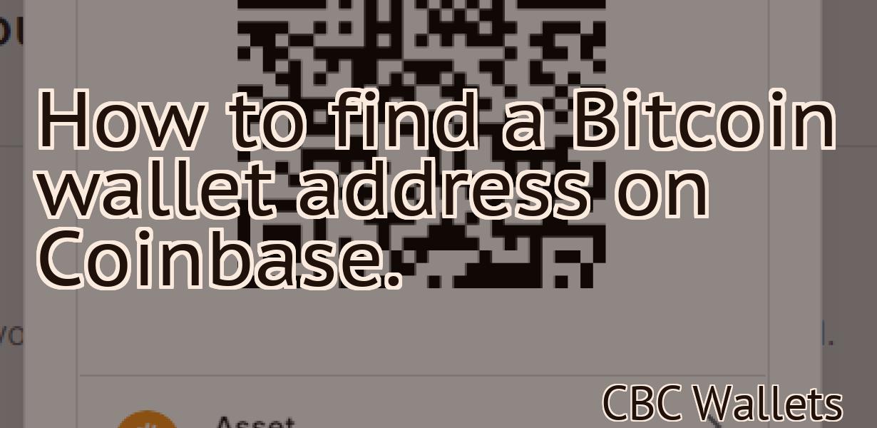 How to find a Bitcoin wallet address on Coinbase.