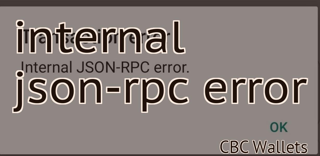 internal json-rpc error