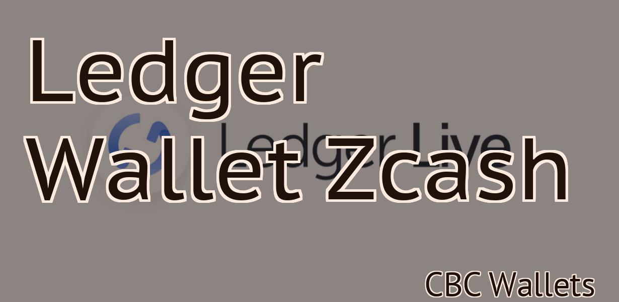 Ledger Wallet Zcash