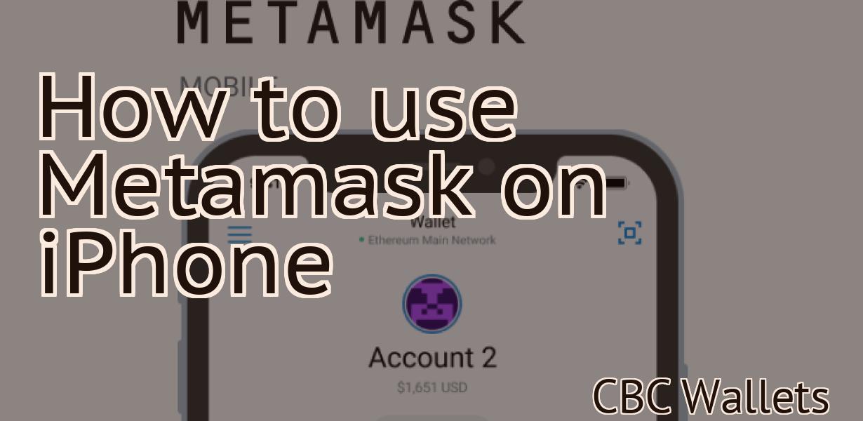 How to use Metamask on iPhone