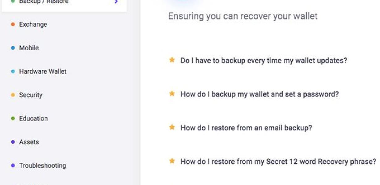 exodus backup wallet – Why you