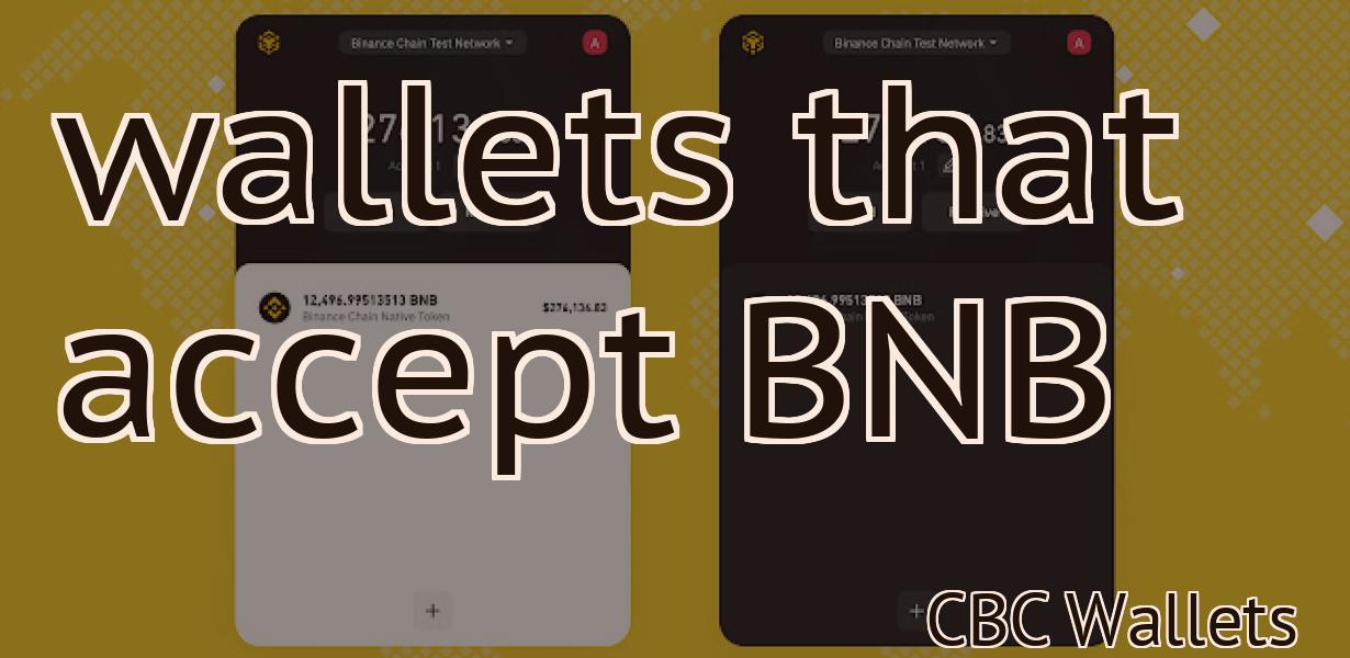 wallets that accept BNB