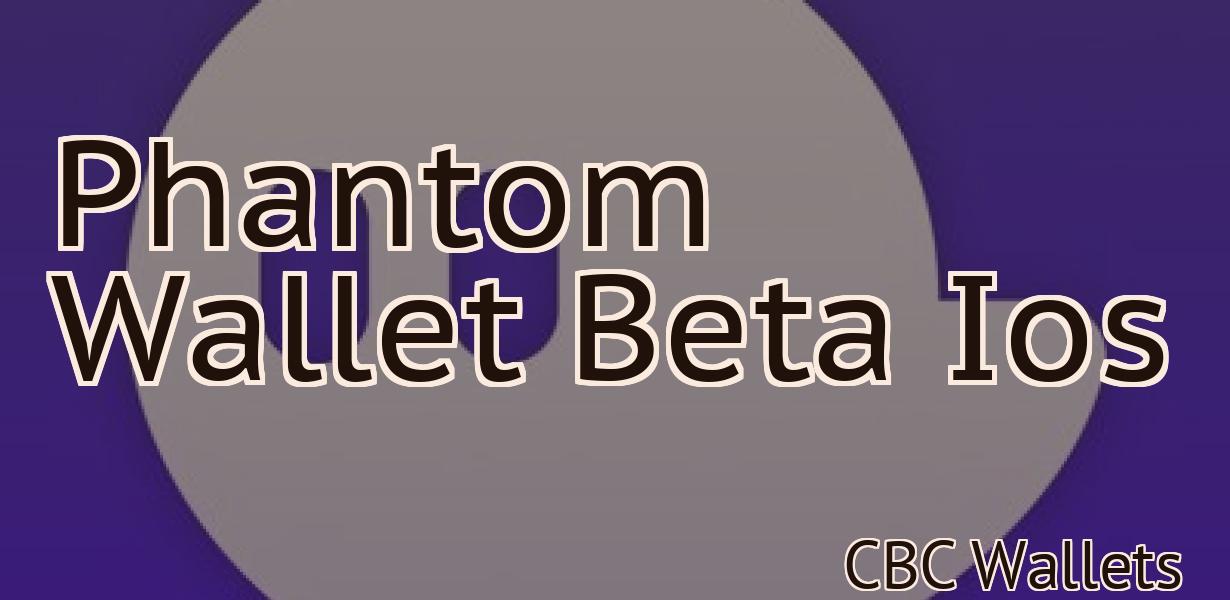 Phantom Wallet Beta Ios