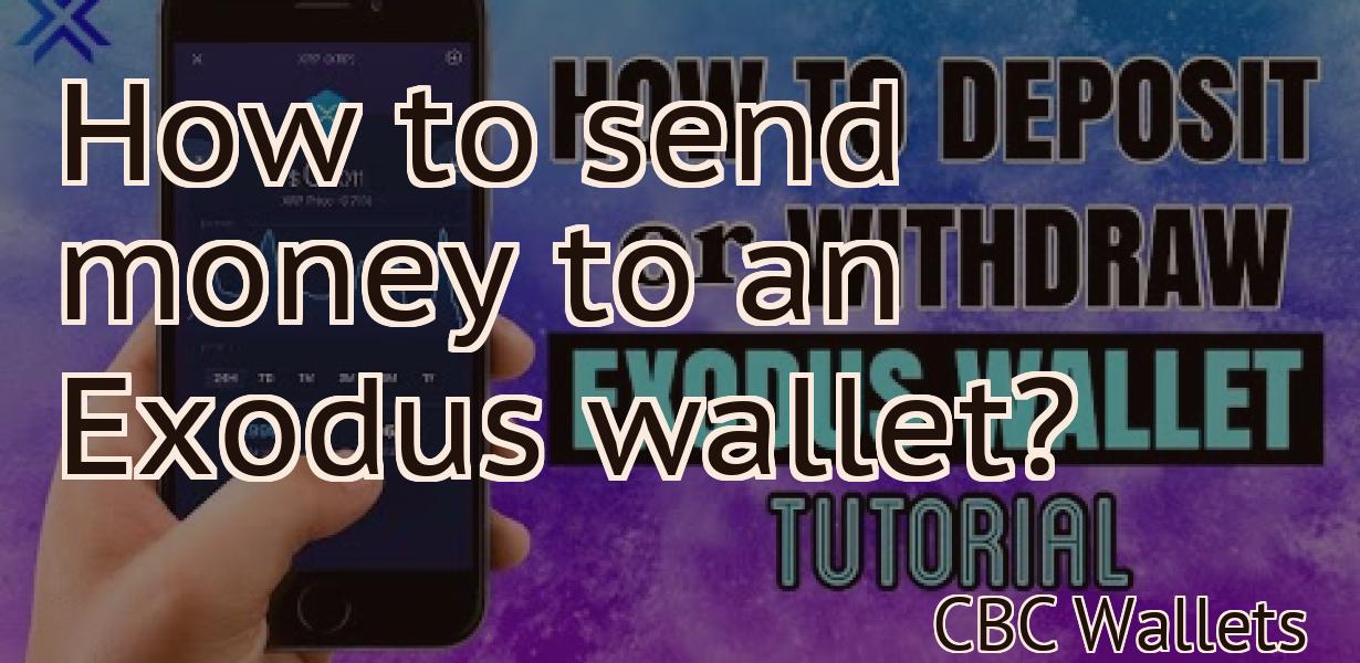 How to send money to an Exodus wallet?