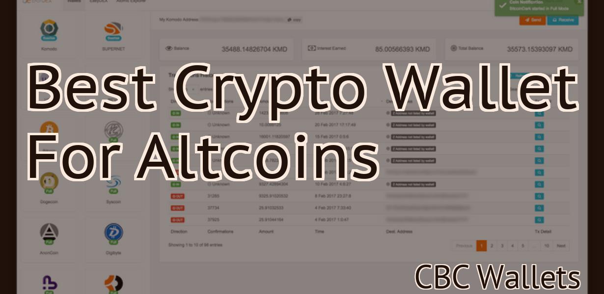 Best Crypto Wallet For Altcoins