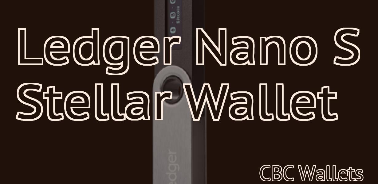 Ledger Nano S Stellar Wallet