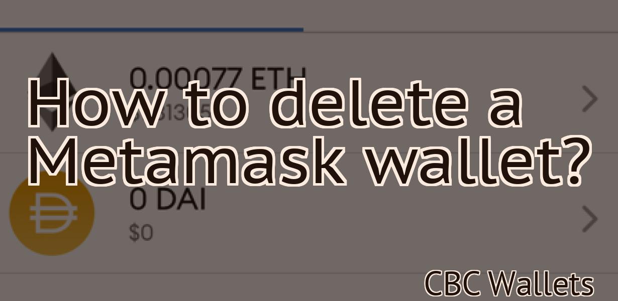 How to delete a Metamask wallet?