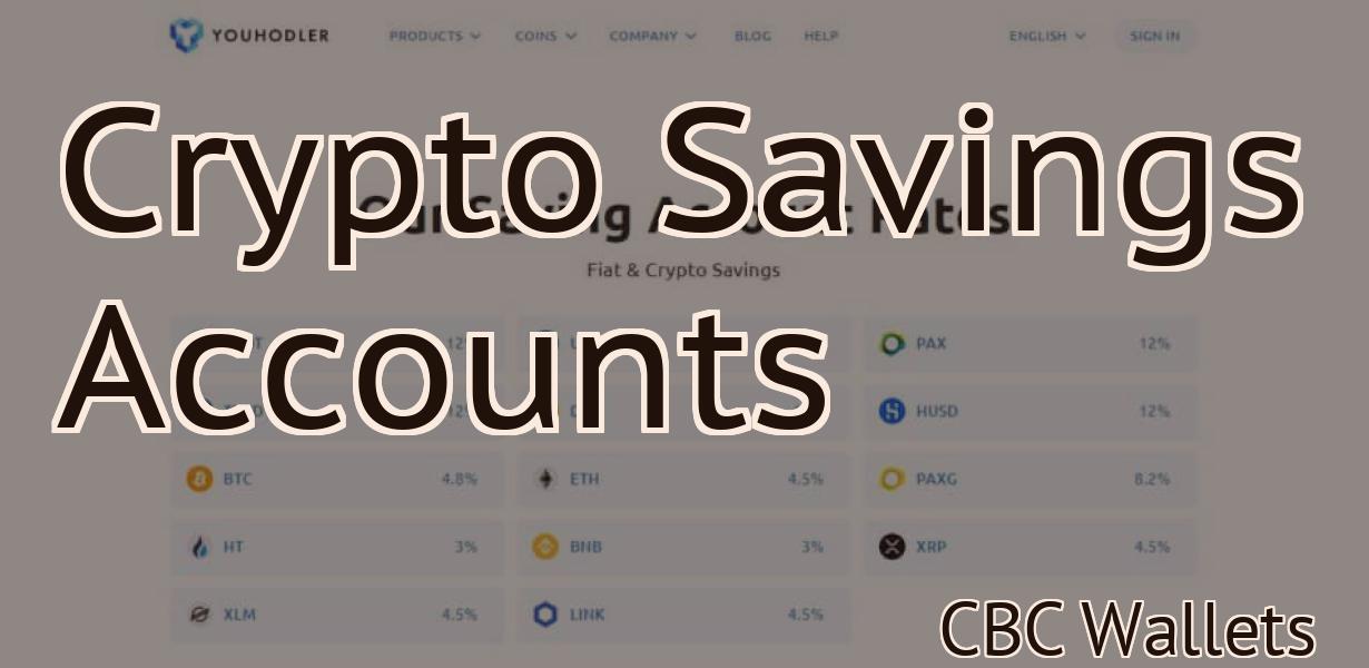 Crypto Savings Accounts