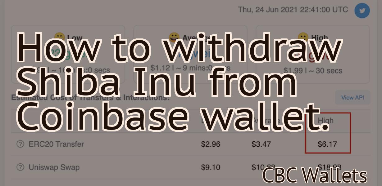 How to withdraw Shiba Inu from Coinbase wallet.