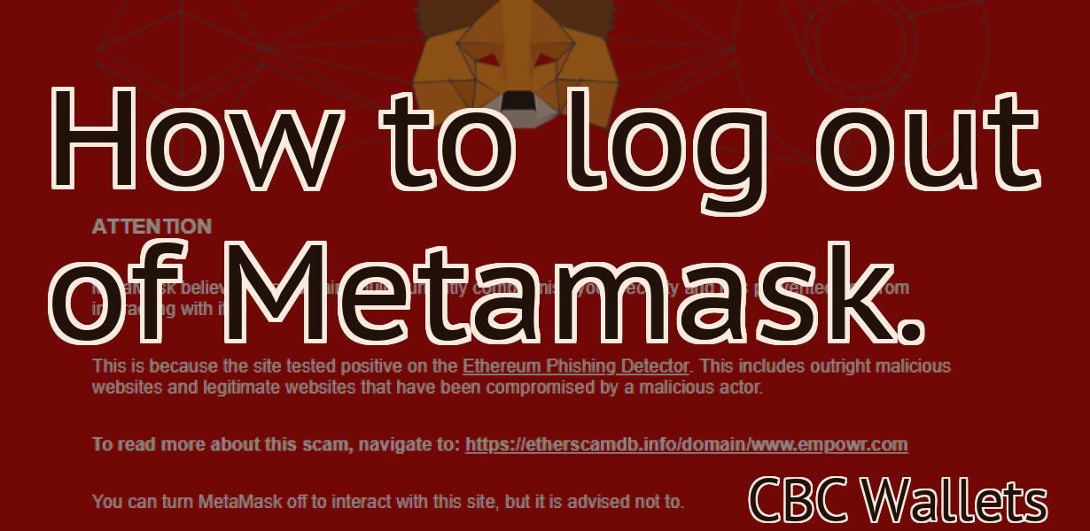 How to log out of Metamask.