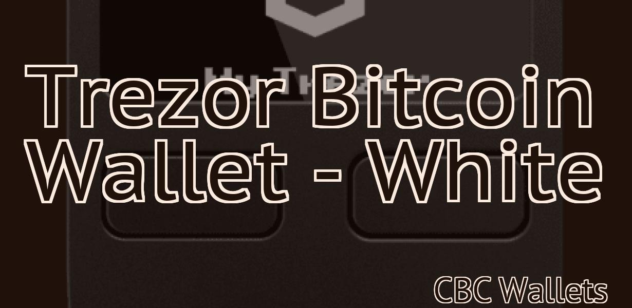 Trezor Bitcoin Wallet - White