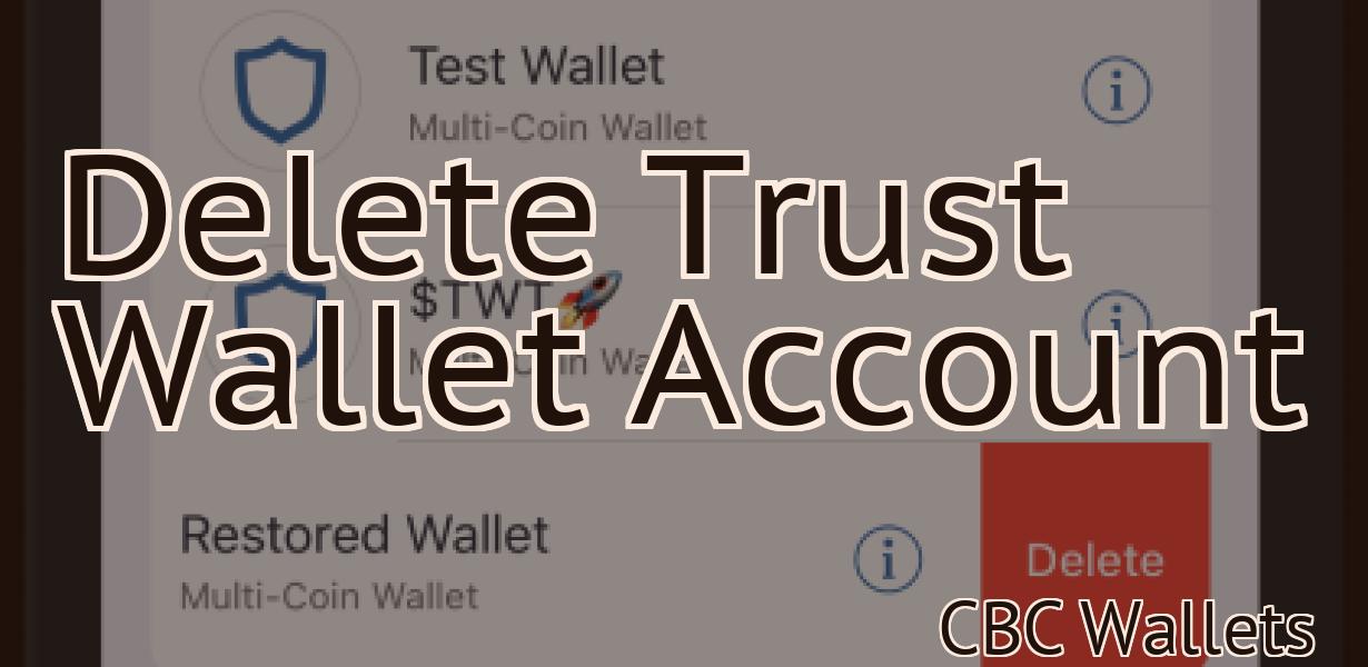 Delete Trust Wallet Account