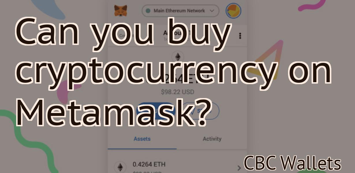 Can you buy cryptocurrency on Metamask?