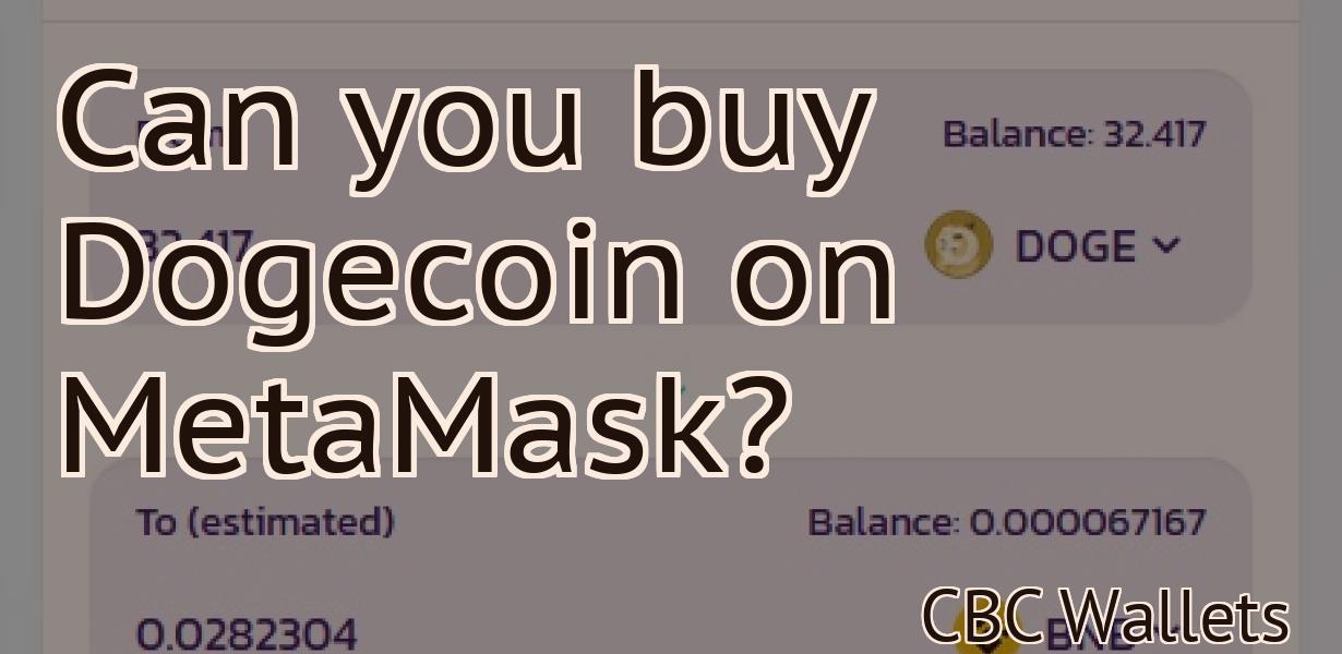 Can you buy Dogecoin on MetaMask?