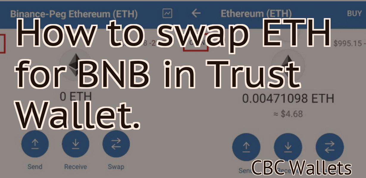 How to swap ETH for BNB in Trust Wallet.