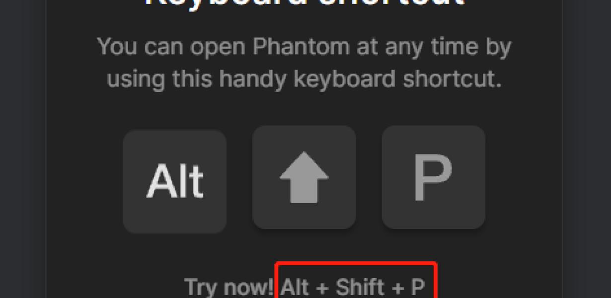 Create a shortcut for your pha