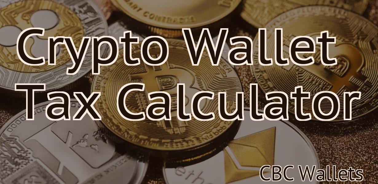 Crypto Wallet Tax Calculator