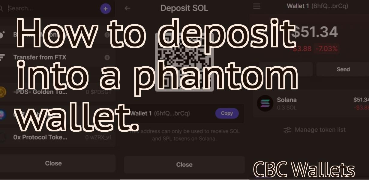 How to deposit into a phantom wallet.