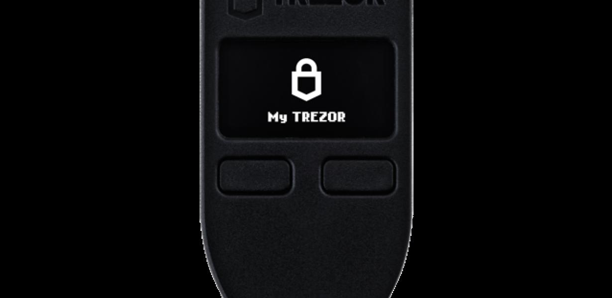 How the Trezor One Can Help Yo