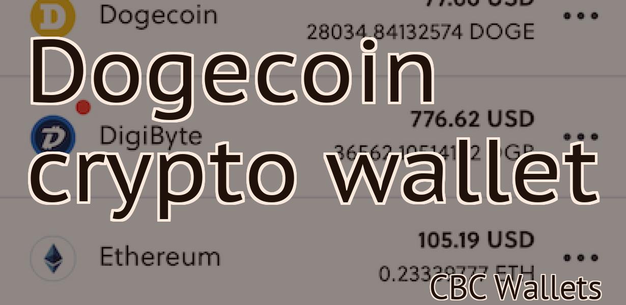 Dogecoin crypto wallet