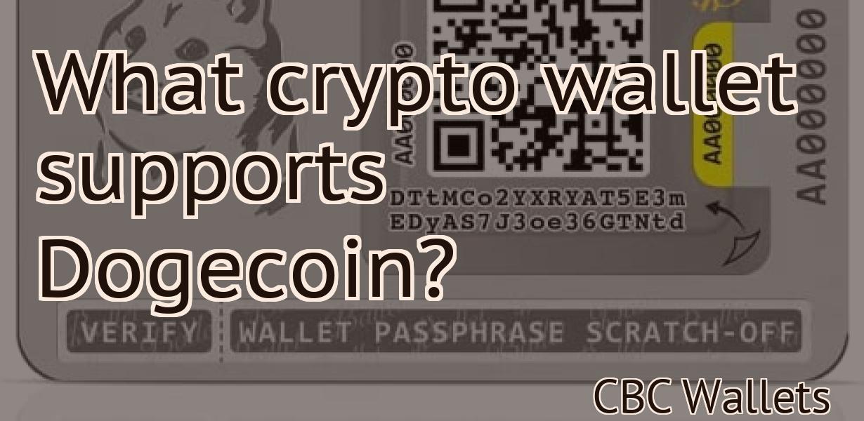 What crypto wallet supports Dogecoin?