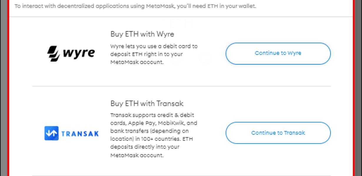 How to Load Your Metamask Wall