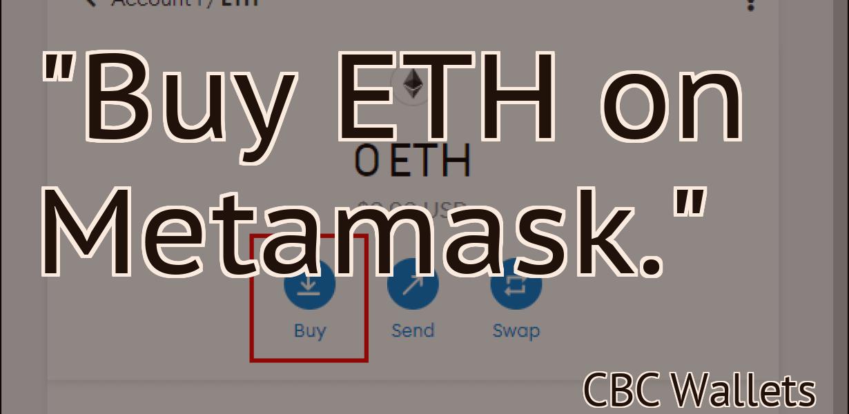 "Buy ETH on Metamask."