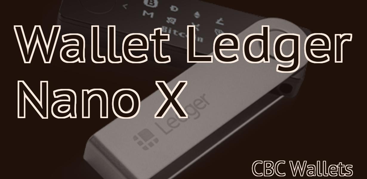 Wallet Ledger Nano X