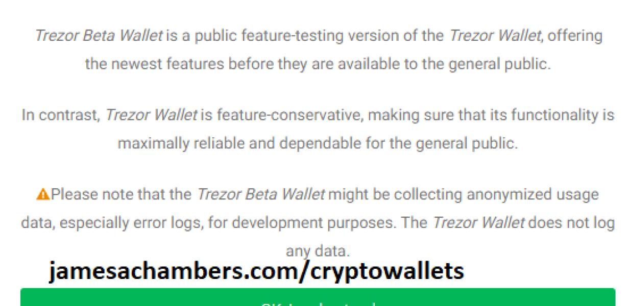 trezor beta wallet: A guide to