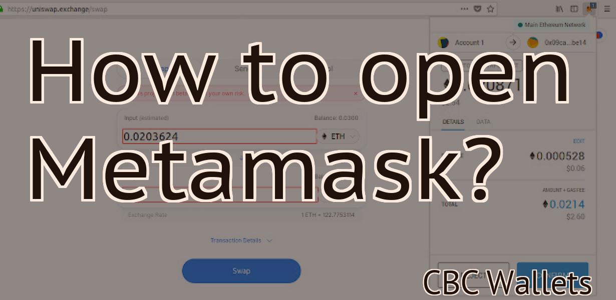 How to open Metamask?