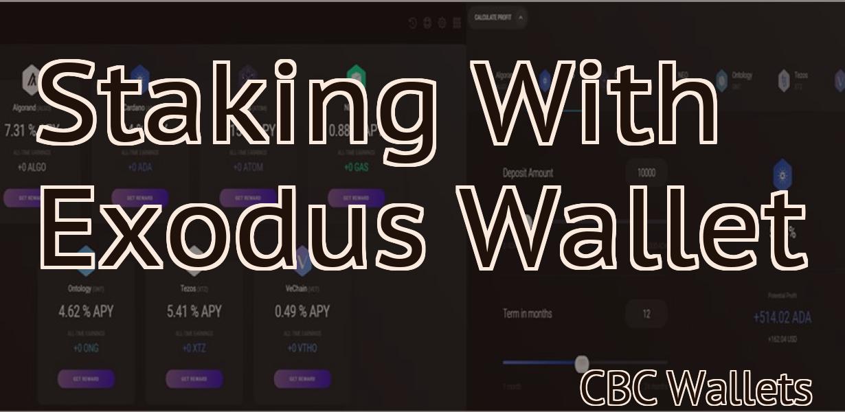 Staking With Exodus Wallet