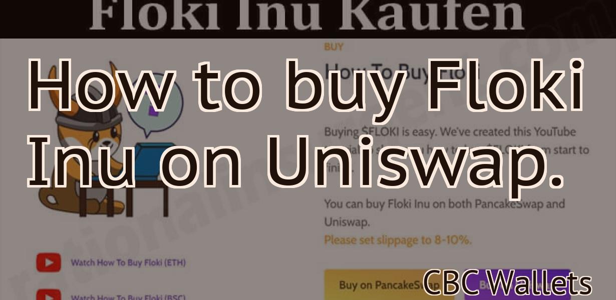How to buy Floki Inu on Uniswap.