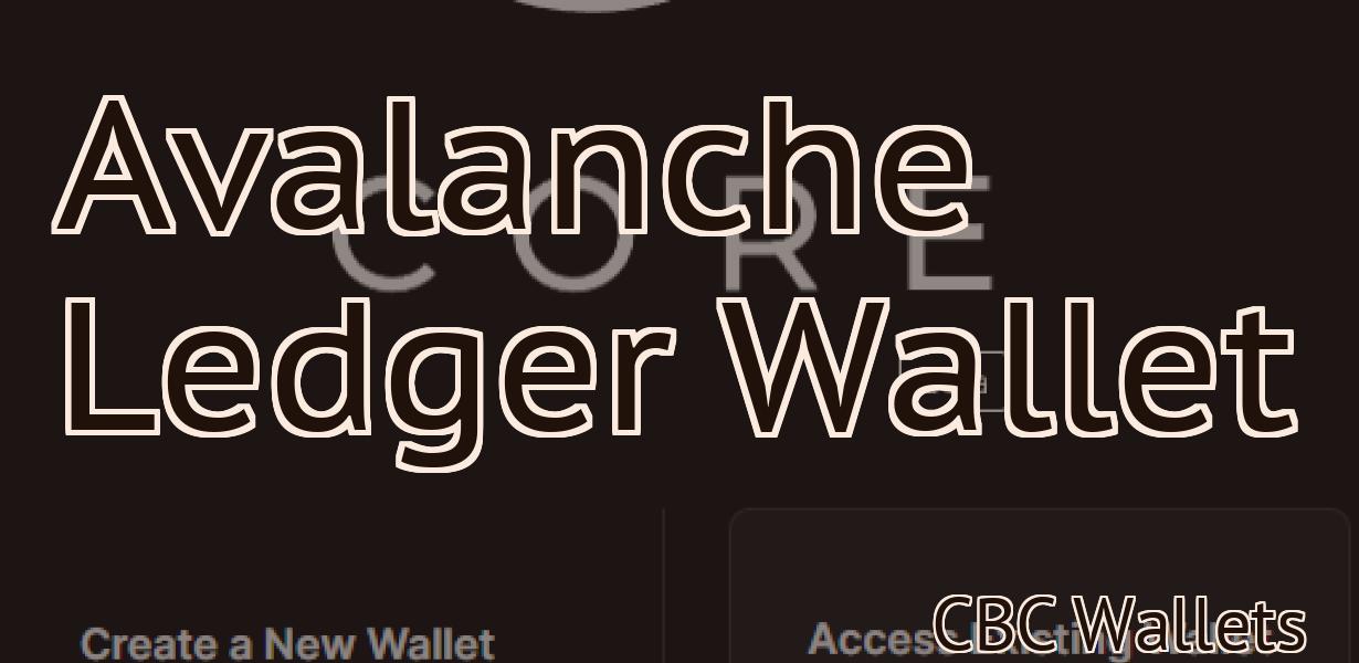 Avalanche Ledger Wallet