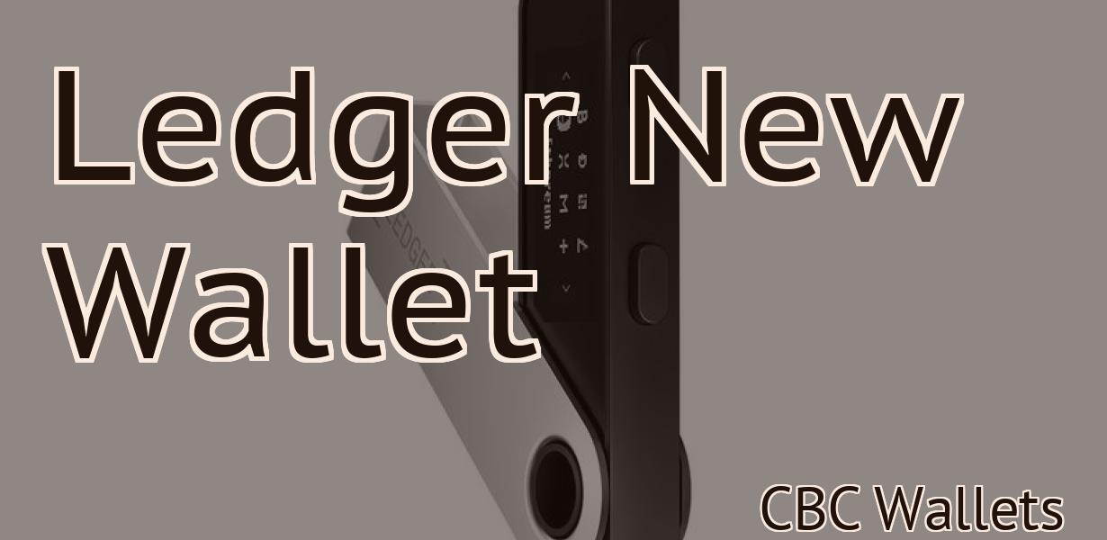 Ledger New Wallet