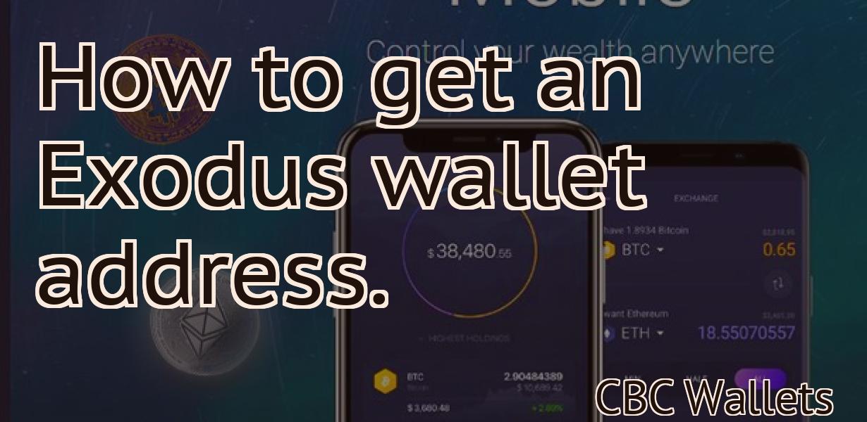 How to get an Exodus wallet address.