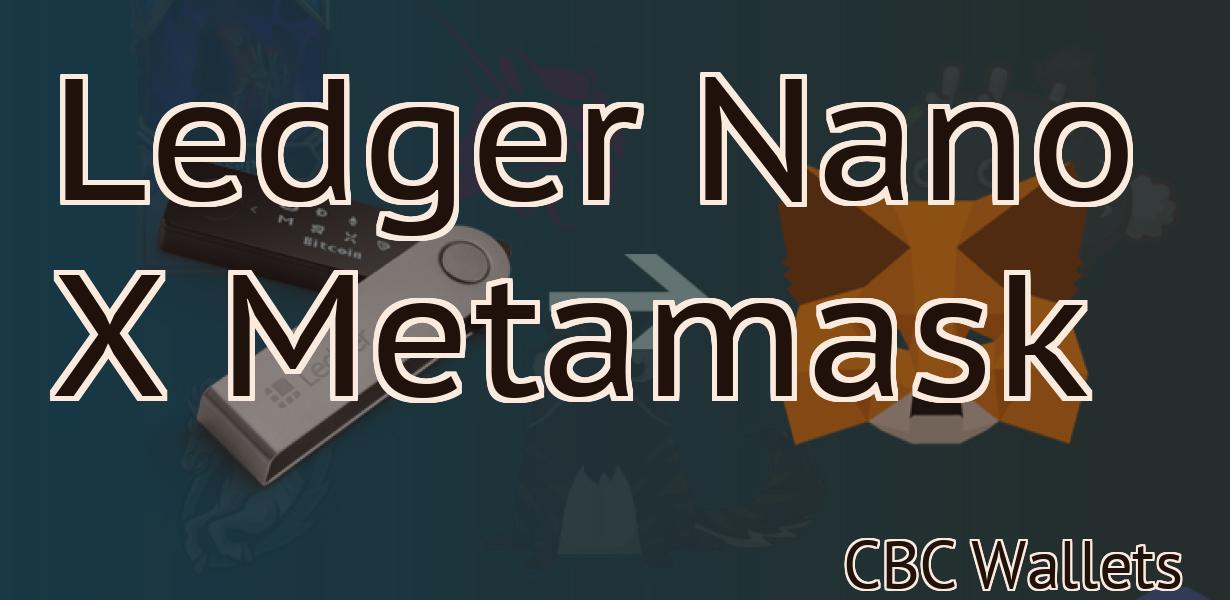 Ledger Nano X Metamask