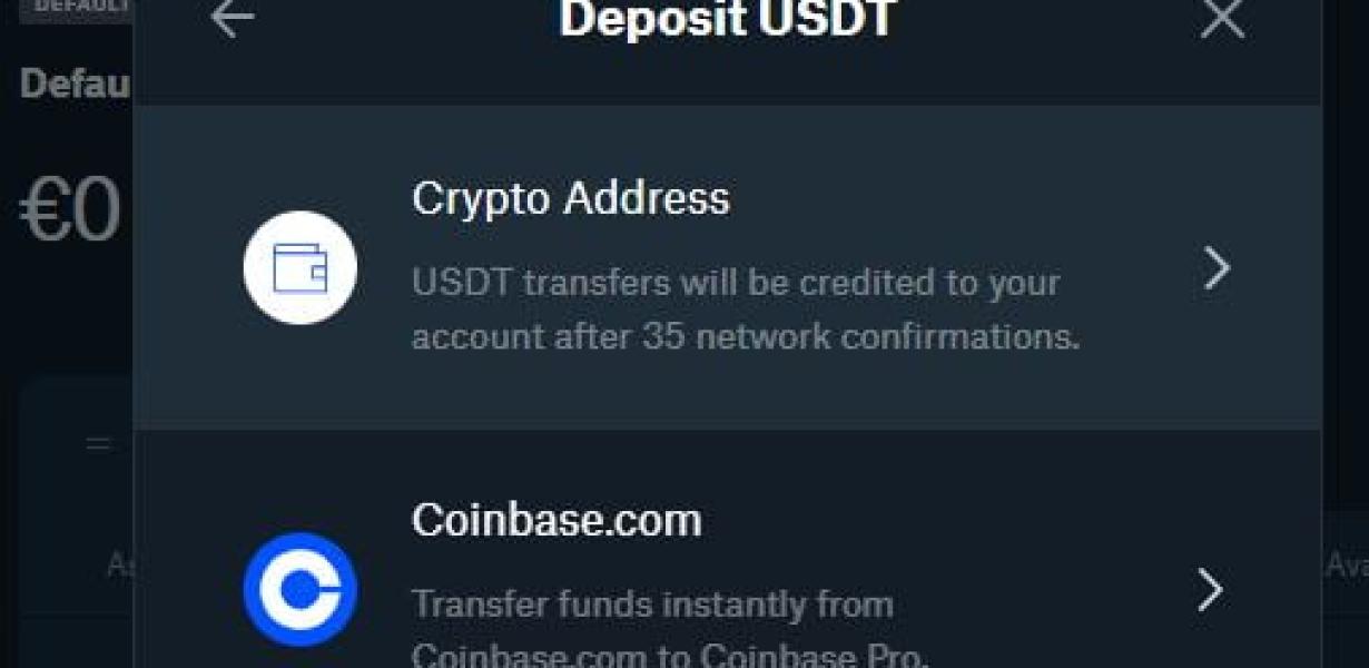 Transferring Funds from Coinba