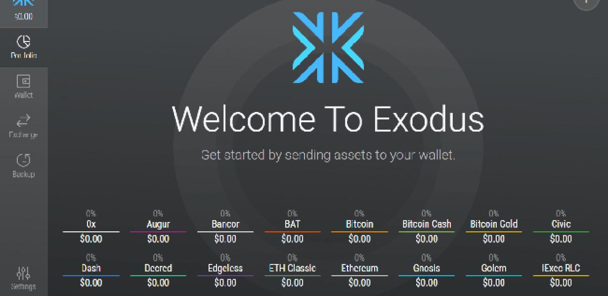 How to set up Exodus wallet fo