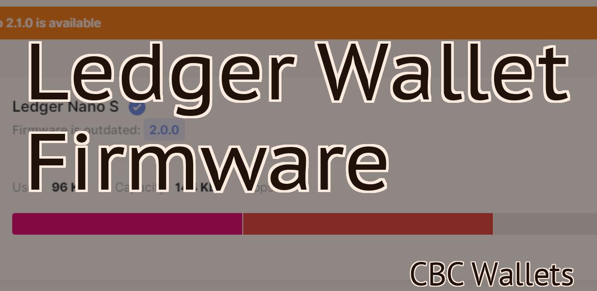 Ledger Wallet Firmware
