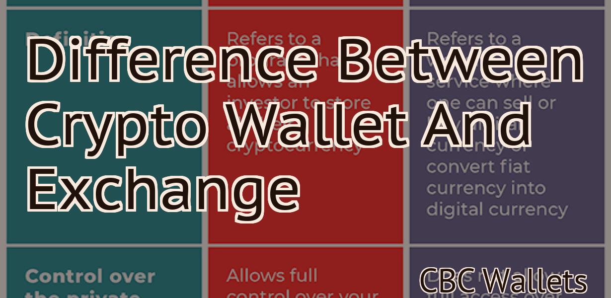 Difference Between Crypto Wallet And Exchange