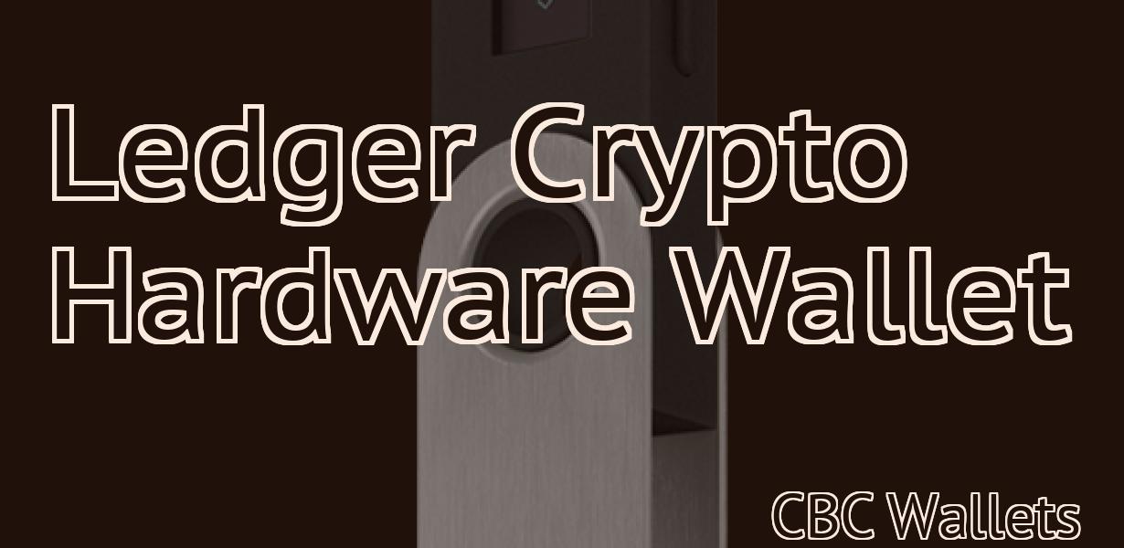 Ledger Crypto Hardware Wallet