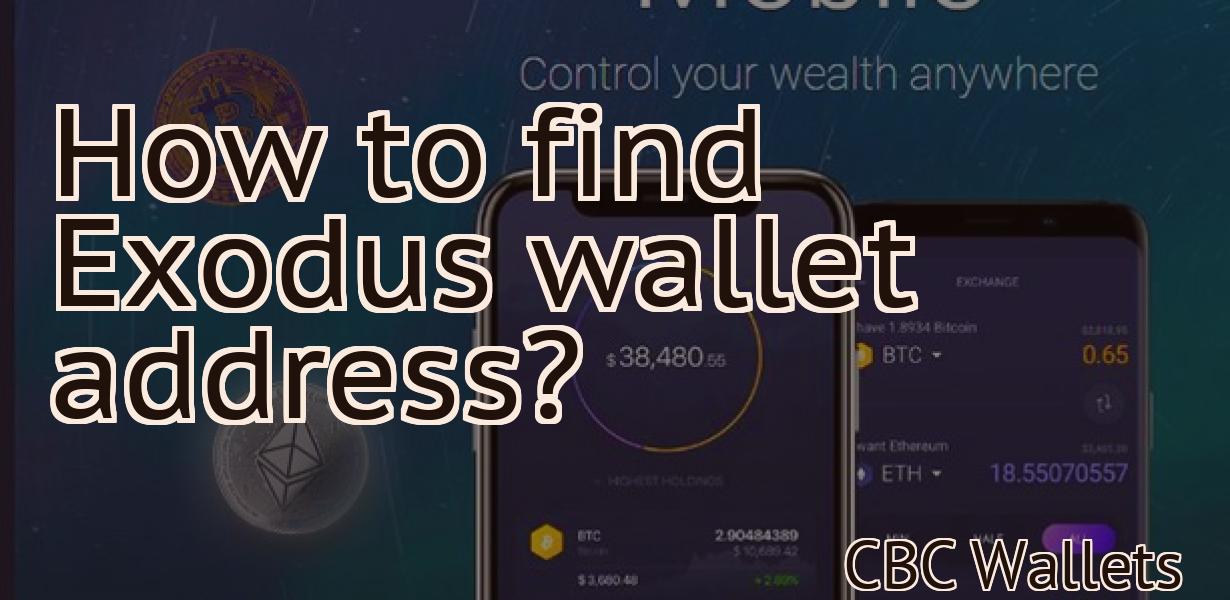 How to find Exodus wallet address?