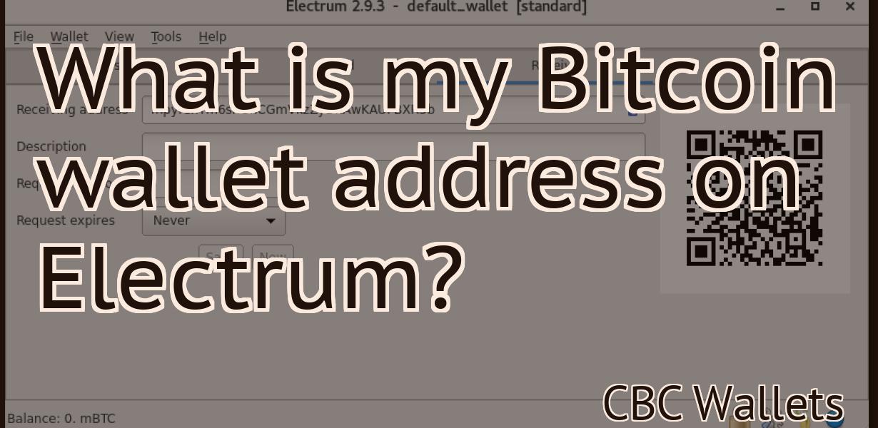 What is my Bitcoin wallet address on Electrum?