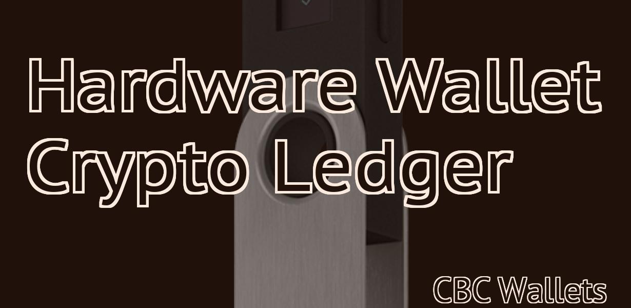 Hardware Wallet Crypto Ledger