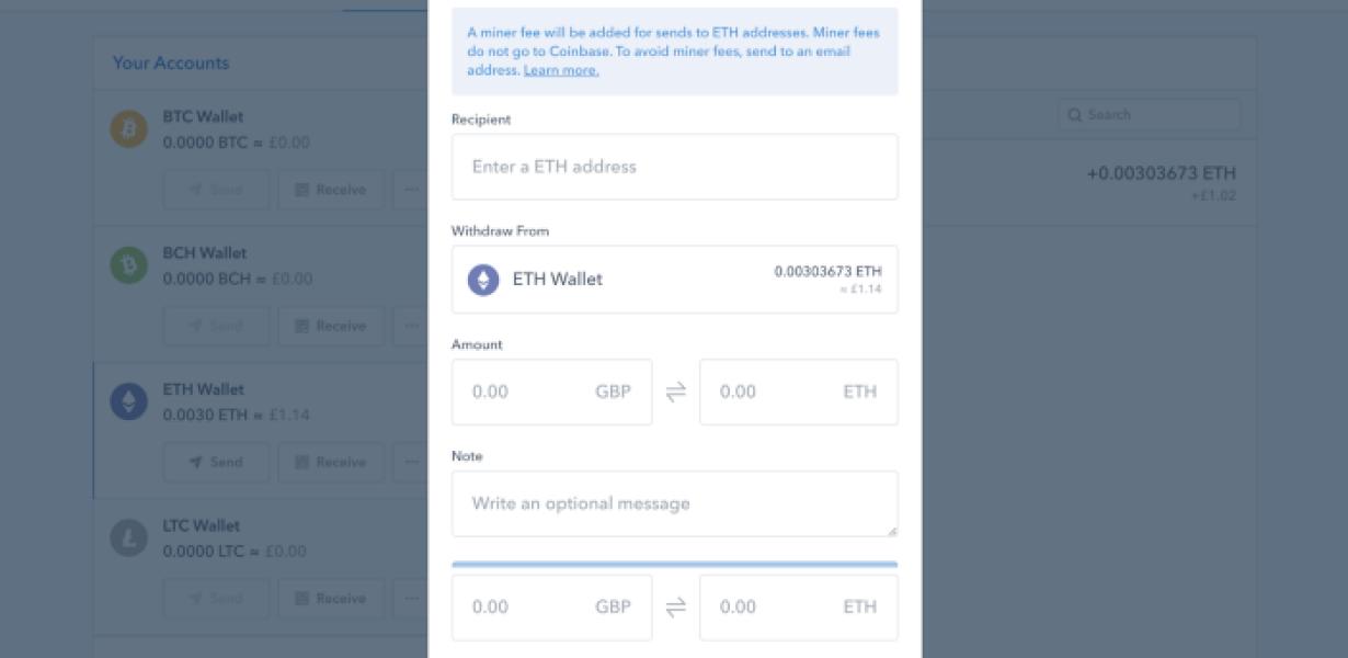 How to Send ETH from Coinbase 